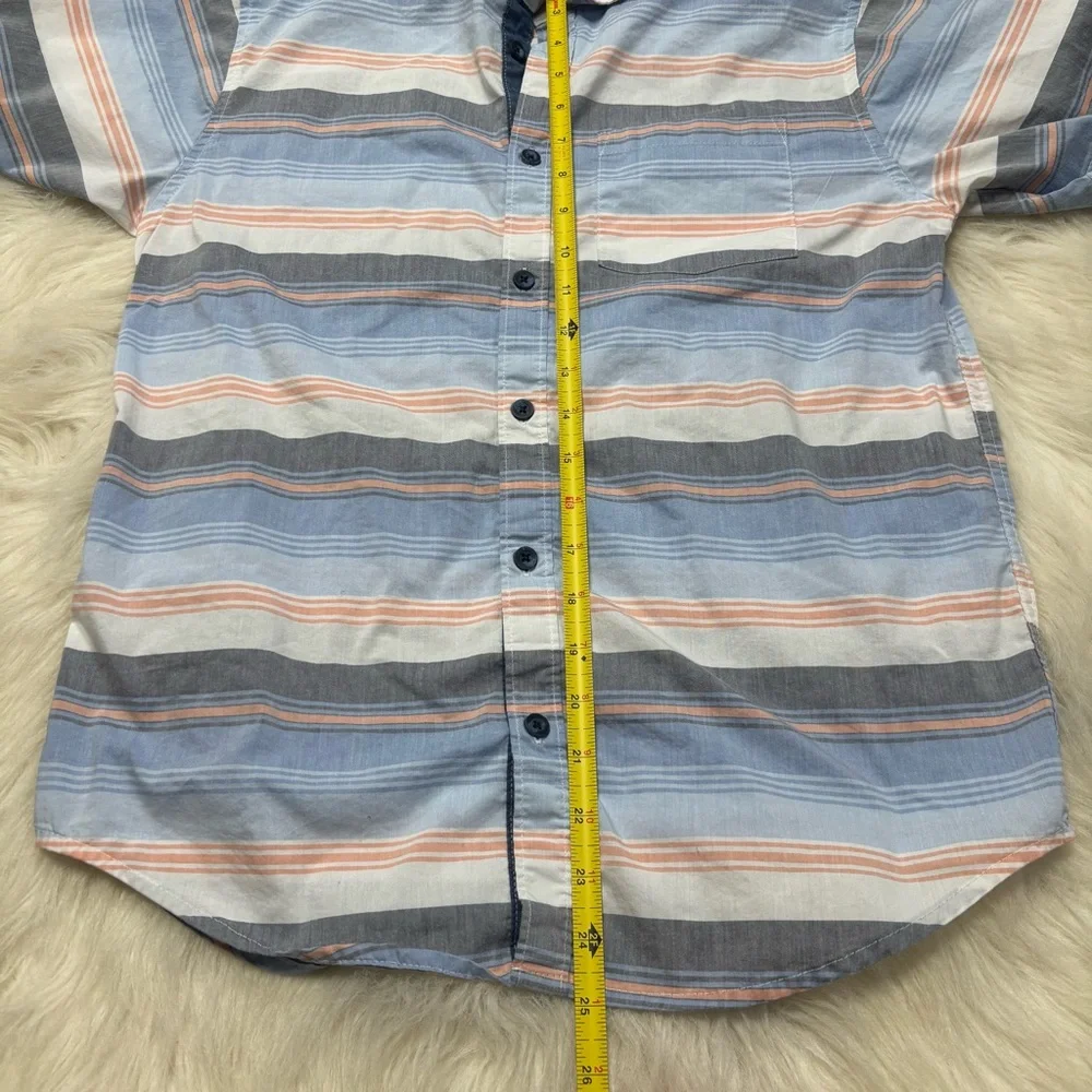 Wrangler Youth Button Up Striped Shirt size XL 14-16